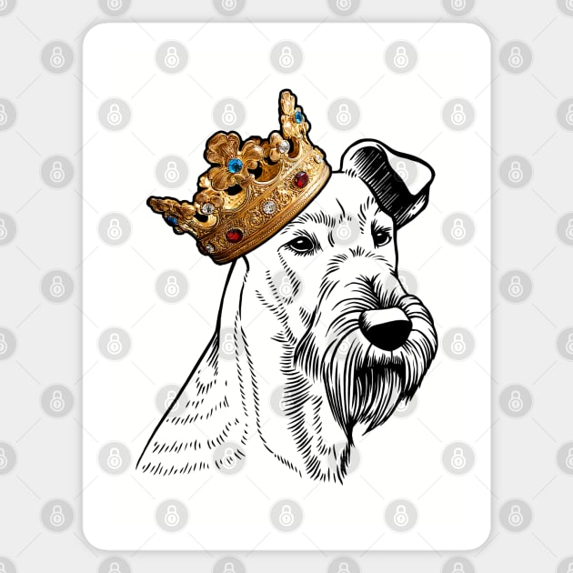 Irish Terrier Dog King Queen Wearing Crown Sticker by millersye